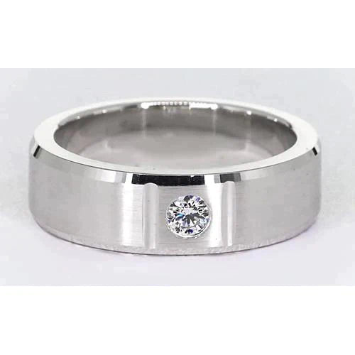 0.50 Ct Bague Homme Véritable Diamant Unique