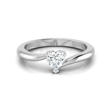 1 Carat Coeur Bague Réel Diamant Bijoux Femme