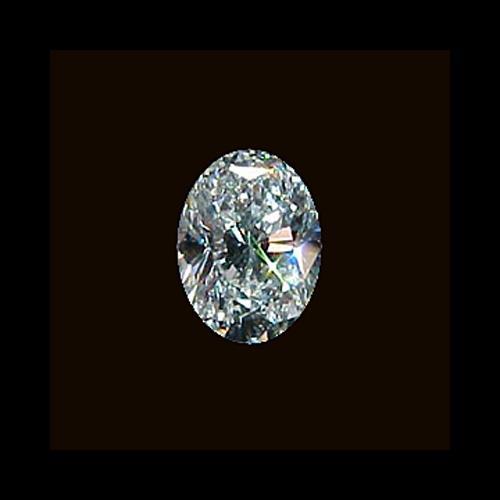 Diamant ovale de 1 carat, pureté EVVS1, non serti