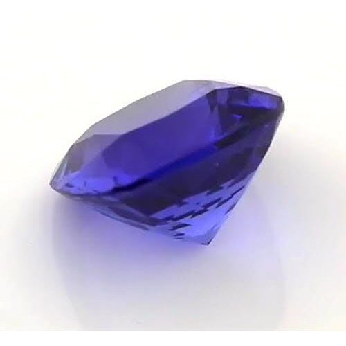 Tanzanite Bleue Loose Sapphires Natural 4 carats Gold – vue de profil