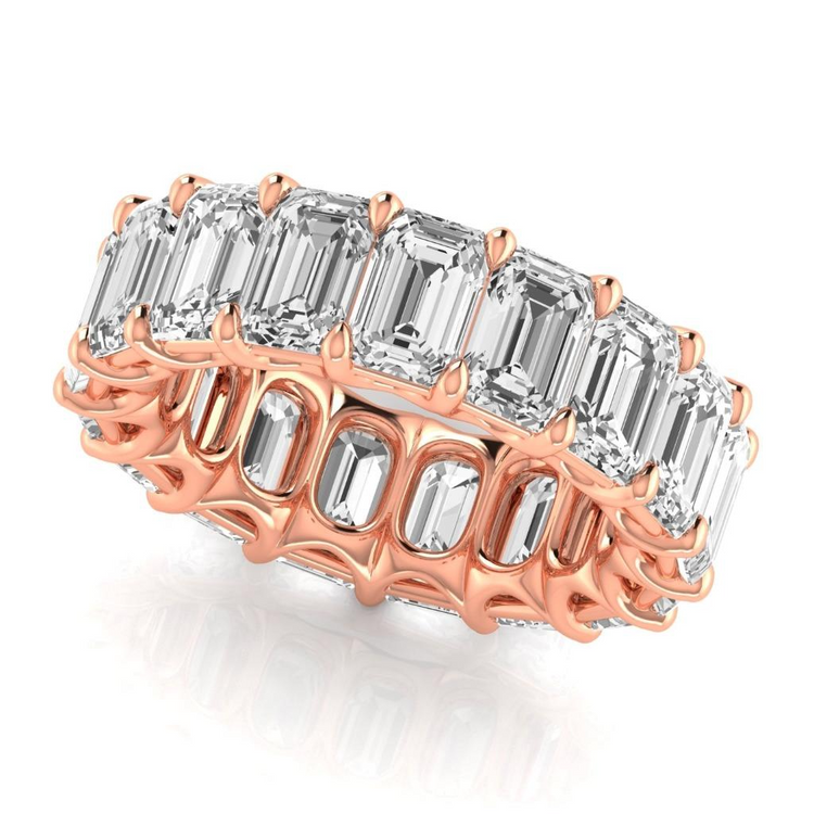Éblouissant Diamant Fin Eternity Band 12,75 carats – vue de côté