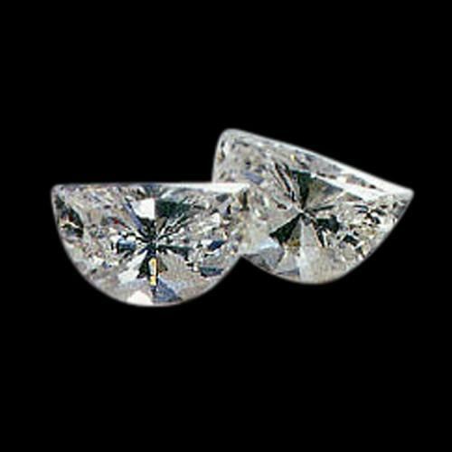 Half Moon Diamant Fin bague en Gold – vue de face
