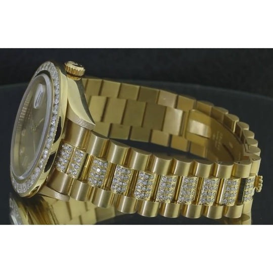 12 ct. Montre Rolex présidentielle à diamants