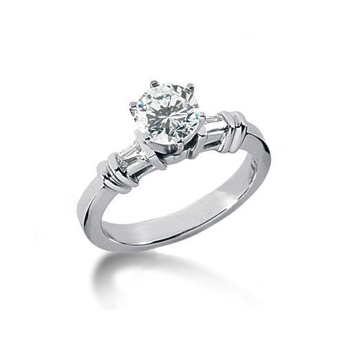1,85 Ct. Bague Anniversaire Véritable Diamants Bague Or 3 Pierres