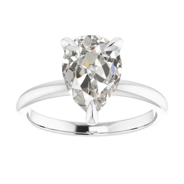 Brillant Bague Solitaire 1-carats Or Blanc 14 Carats – vue principale
