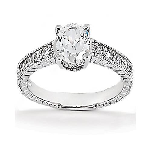 1.26 Carat Bague En Naturel Diamant De Style Vintage Bijoux Pour Femmes