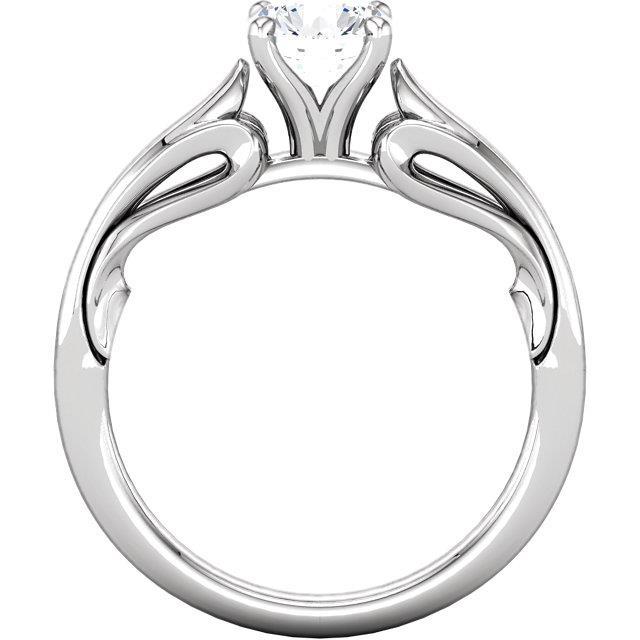 1.50 Carat Rond Brillant Réel Diamant Bague Solitaire Serti De Griffes