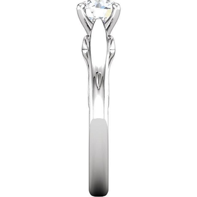 1.50 Carat Rond Brillant Réel Diamant Bague Solitaire Serti De Griffes