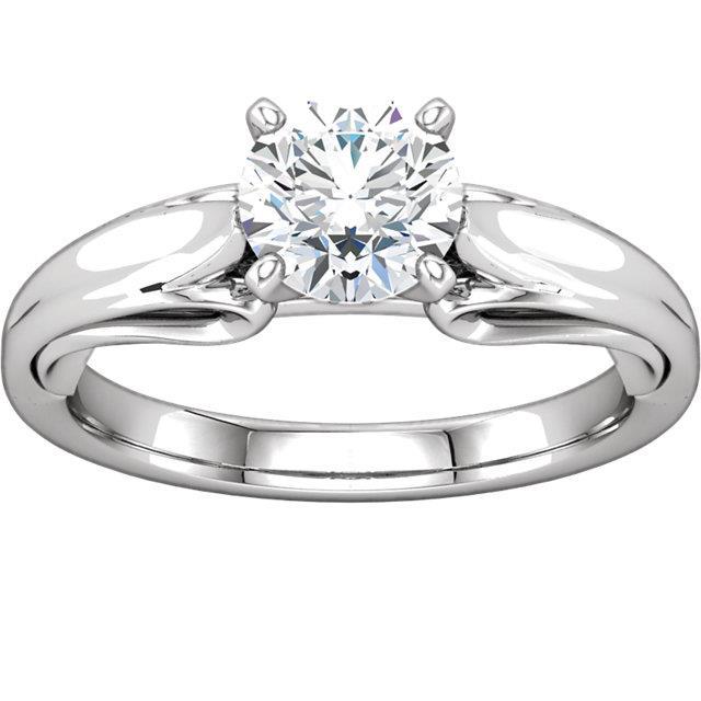 1.50 Carat Rond Brillant Réel Diamant Bague Solitaire Serti De Griffes