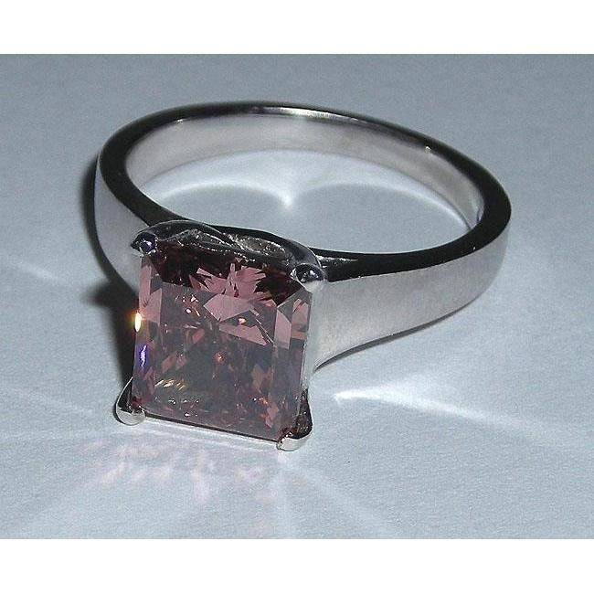 1.50 Carats Princesse Solitaire Rouge Rubis Bague de Fiançailles