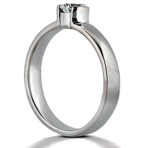 1.50 ct. Bague Solitaire Réel Diamant Or Blanc
