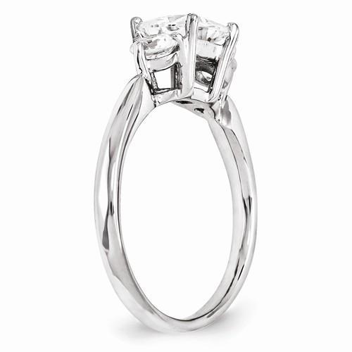 1.60 Carats Bague De Fiançailles Réel Diamant Trois Pierres Bijoux Nouveau