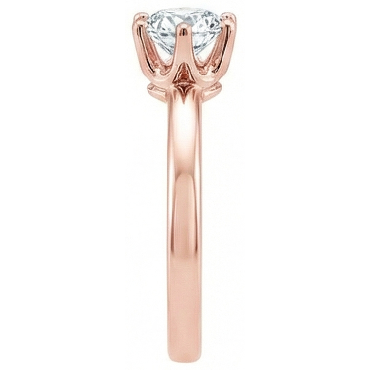 2.50 Carat Réel Diamant Naturels Extraits des Mines ( et non cultivés en laboratoire ) Solitaire Bague En Or Rose Bijoux