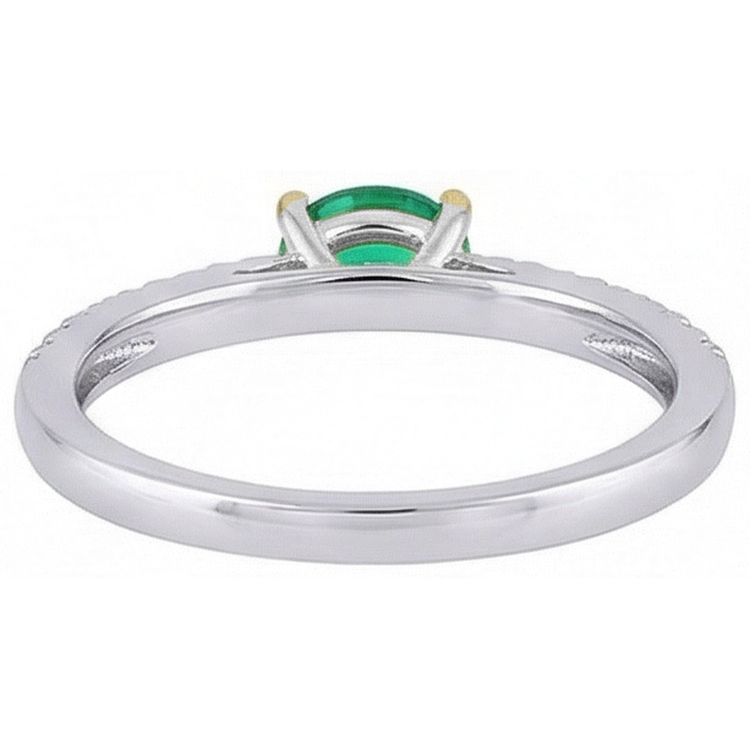 Émeraude Bague Pierre Précieuse – vue arrière
