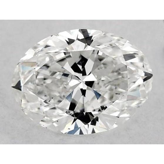 Diamant ovale de 2 carats, non serti, couleur F, pureté VVS1, très bonne taille.