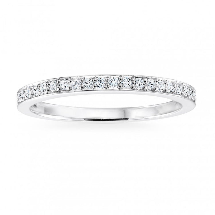 2,40 Ct Demi-Bande D'éternité Réel Diamant Femmes Bande  Or Blanc 14K