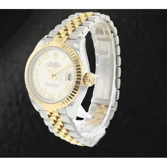 Rolex Date-just montre pour femme bicolore en or jaune 18 carats