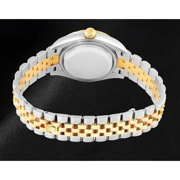 Rolex Date-just montre pour femme bicolore