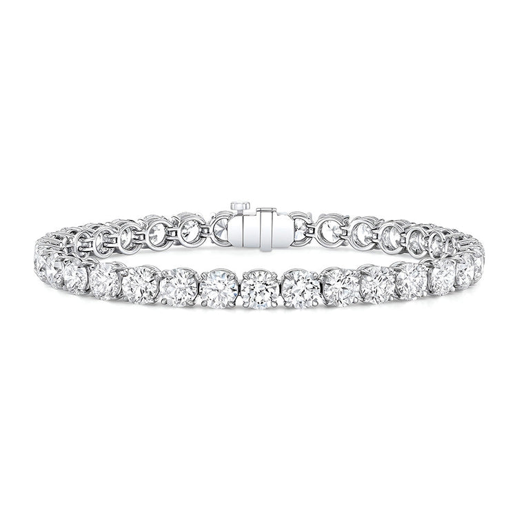 Artisanal Brillant Bracelet Tennis 1 carats – vue de côté