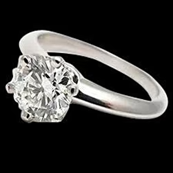 2.01 Ct. Bague Réel Diamant Solitaire Nouvelle Or Personnalisée