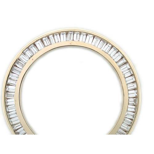2.5 Carats Mesdames Baguette Naturel Diamond Bezel Pour Fit Rolex datejust Tous les modèles de montres