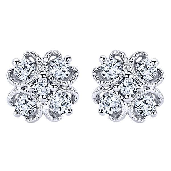 2.80 Carats Boucles D'oreilles Réel Diamants Magnifiques Dames Or Blanc 14K Neuf