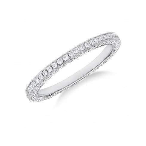 2.90 Carats Véritable Diamants Coupe Ronde Bijoux De Bande De Mariage
