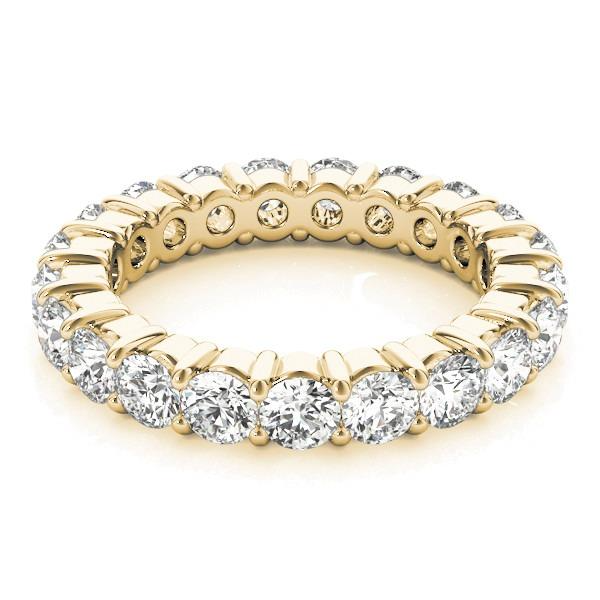 Eternity Band Or 14K Jaune avec Brillant – vue de côté