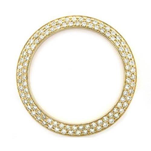 3,25 carats 36 mm lunette pour s'adapter à Rolex Datejust tous les modèles de montres Réel diamant double rangée personnalisé