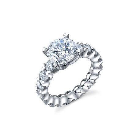 3,30 Carats Bague de Mariage Réel Diamants Ronds Scintillants