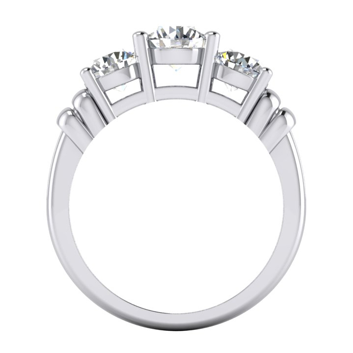 3 Pierre Diamant Bague Réel