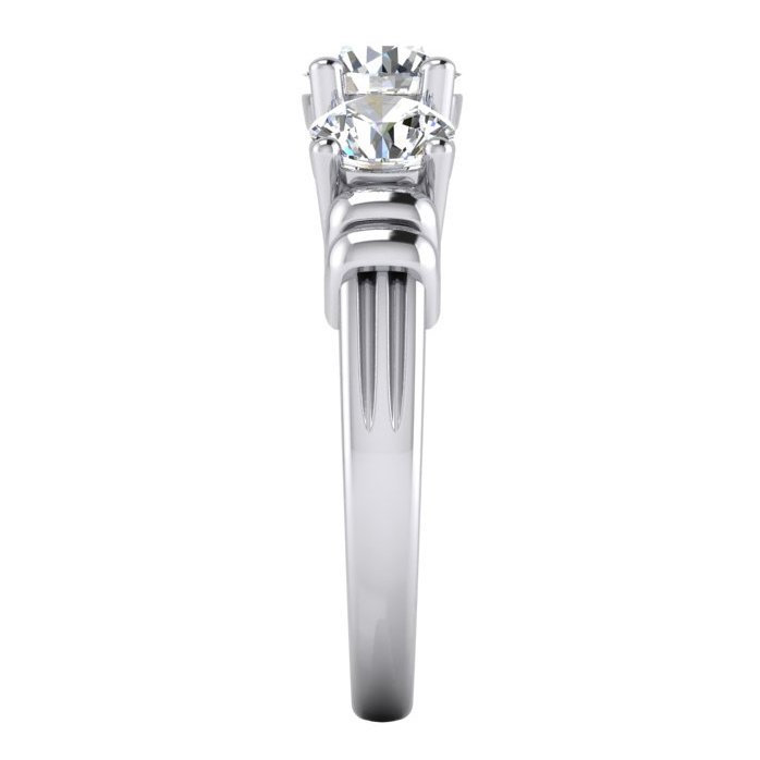 3 Pierre Diamant Bague Réel