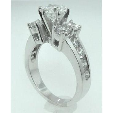 3.25 Carats Bague De Fiançailles Réel Diamant Style Antique