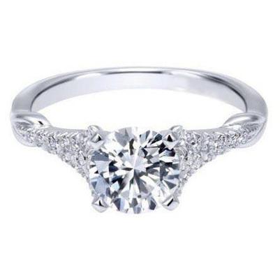 3.40 Carats Bague De Fiançailles Véritable Diamants Taille Brillant Or Blanc Nouveau