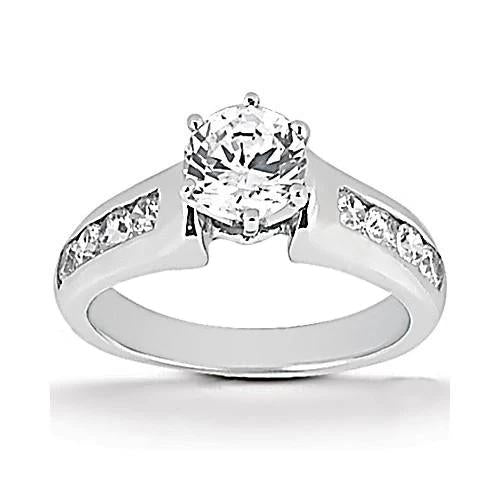 3.50 Carats Bague De Fiançailles Sertie De Naturel Diamants Etincelants