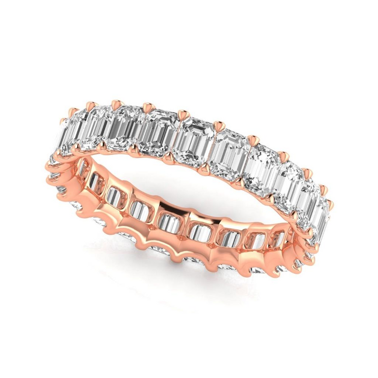 Fait à la main Eternity Band 0,20 carats – vue de côté