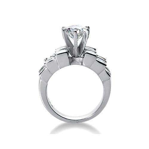4.25 Carats Bague De Fiançailles De Fiançailles De Vrais Gros Naturel Diamants