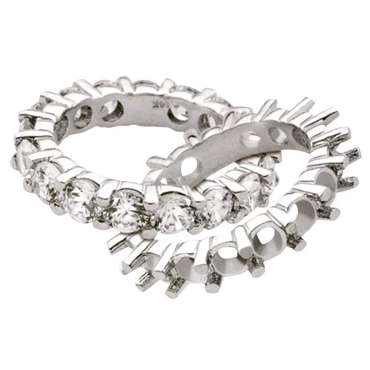 4.25 Carats Réel Diamant Eternité Bague De Fiançailles Bijoux Nouveau
