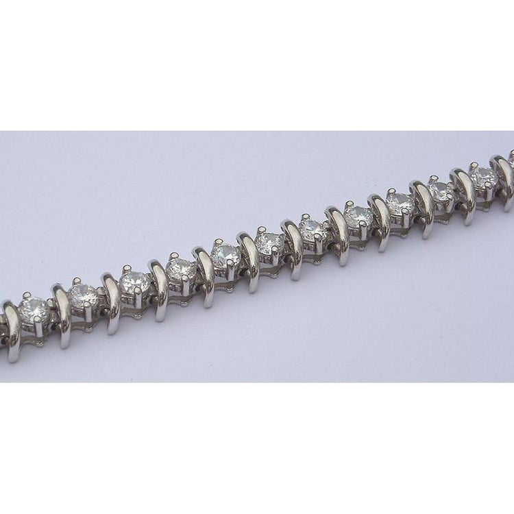4.50 Carat Naturel Diamant Tennis Bracelet Bijoux Style Antique S Lien