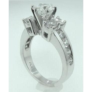 5 carats. Alliance Réel Diamant Or Blanc 14K Femme Bijoux Nouveau
