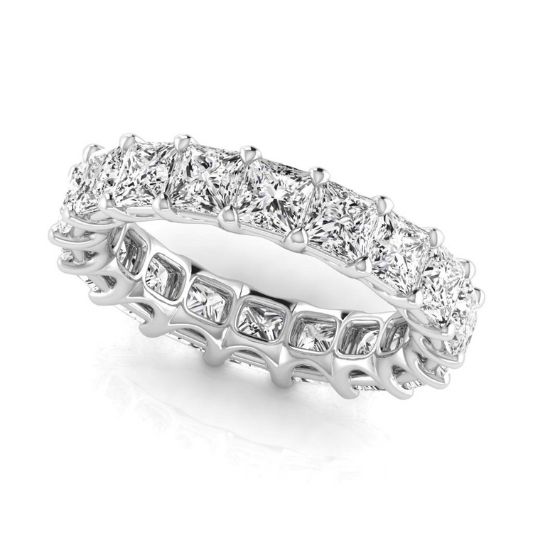 Diamant Fin Eternity Band – vue de côté