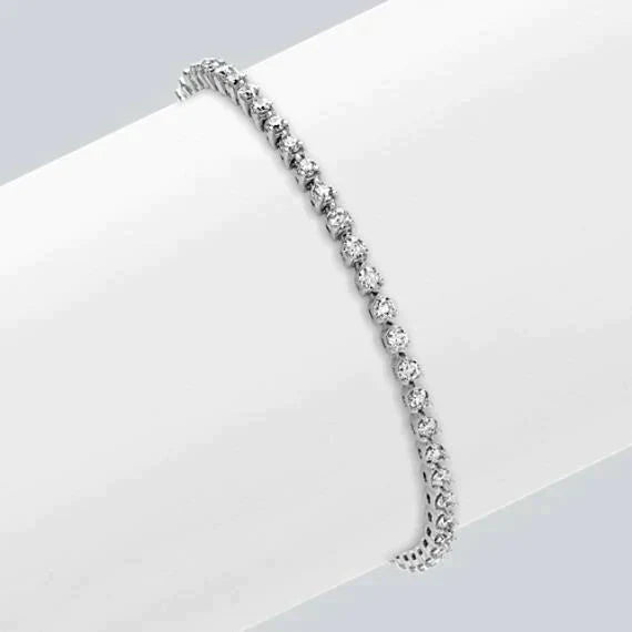 6 Carat Réel Diamond Tennis Bracelet Cadeau De Mariée