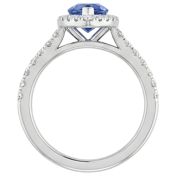 naturel marquise tanzanite 7.25carats bague avec accents diamants