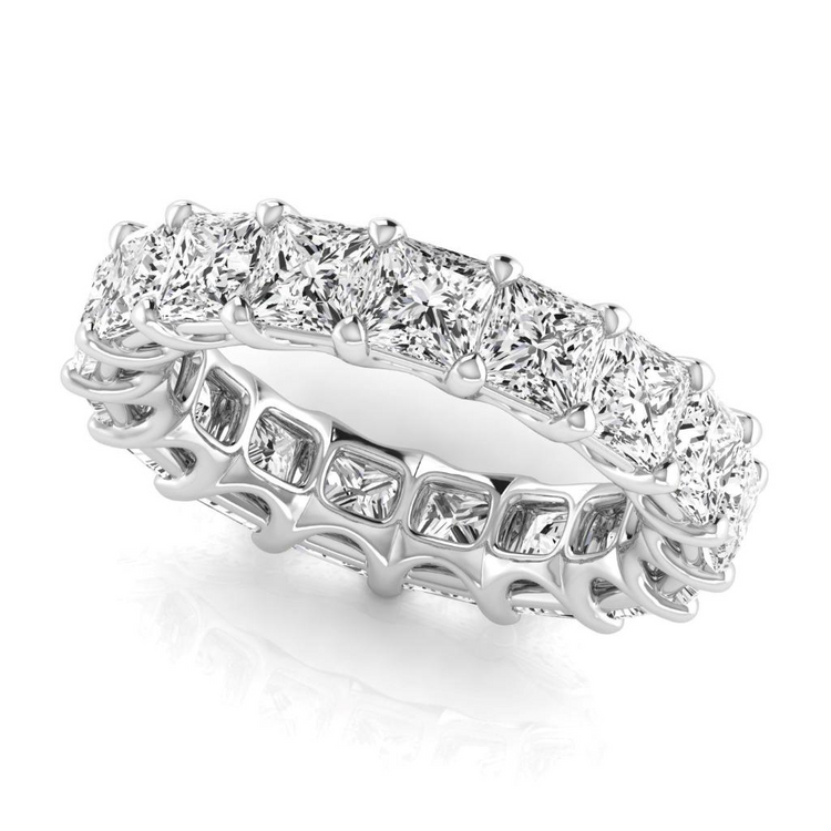 Diamant Fin Eternity Band – vue de côté