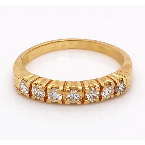Alliance Authentique Diamant Anniversaire 1.05 Carats Or Jaune 14K