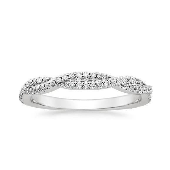 Alliance De Véritable Diamants Ronds Etincelants De 2.4 Cts