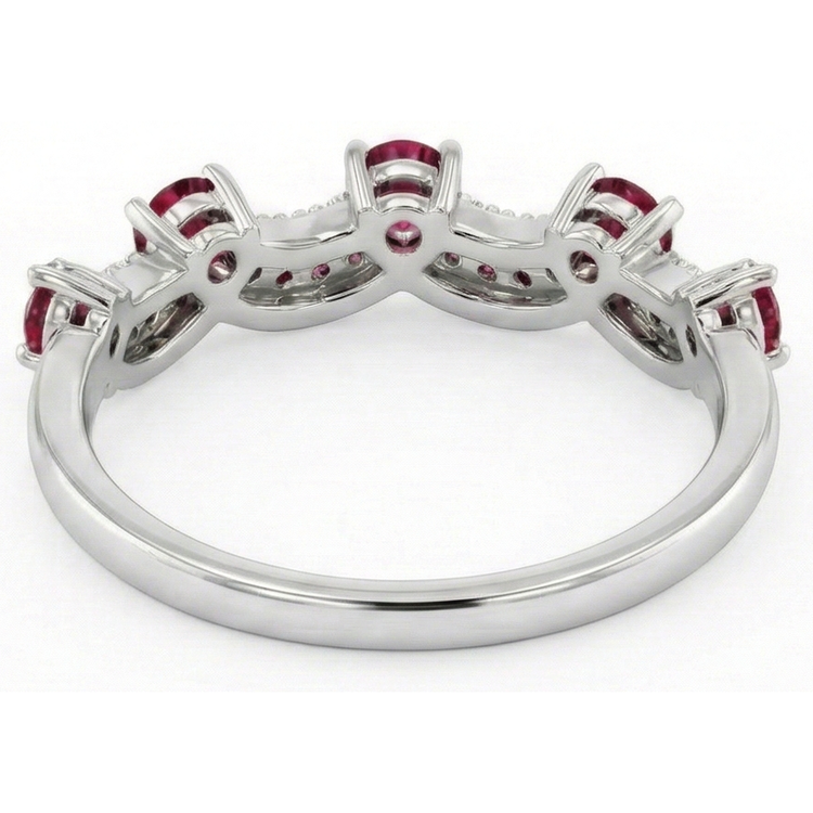 Alliance Diamant Naturels Extraits des Mines ( et non cultivés en laboratoire ) 1.74 Carats Birmanie Rubis Femme Bijoux