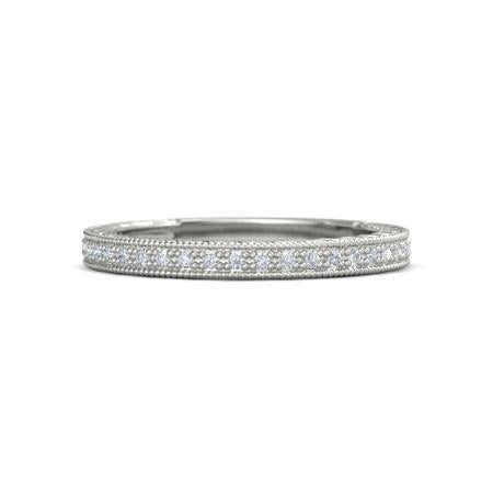 Alliance En Véritable Diamant 0.70 Carats Bijoux Pour Femmes De Style Antique