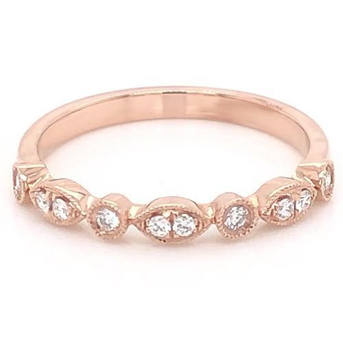 Alliance Ronde En Naturel Diamant Serti De Griffes De 0,50 Carats Bijoux Femmes