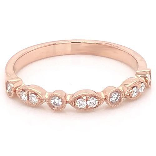 Alliance Ronde En Naturel Diamant Serti De Griffes De 0,50 Carats Bijoux Femmes